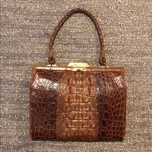 1940s genuine alligator bag